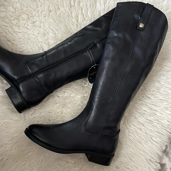 INC Black Genuine Lether Boots - Picture 3 of 16